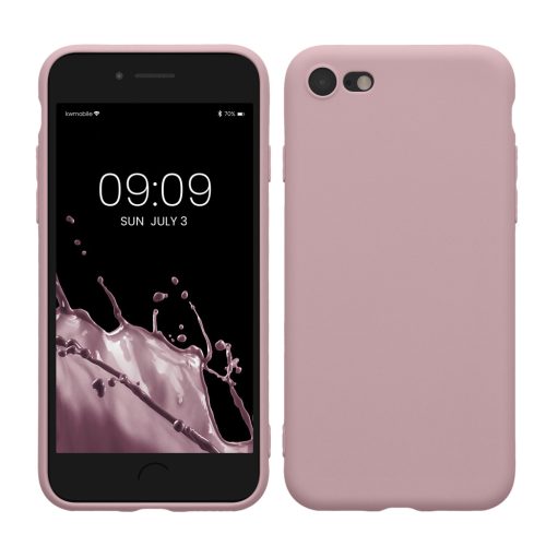 Kwmobile калъф за Apple iPhone SE (2022)/iPhone SE (2020)/iPhone 8, светло лилав, силиконов, KWM0000083F055C