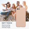 Kwmobile калъф за Apple iPhone SE (2022)/iPhone SE (2020)/iPhone 8, кремав, силиконов, KWM0000083F057C
