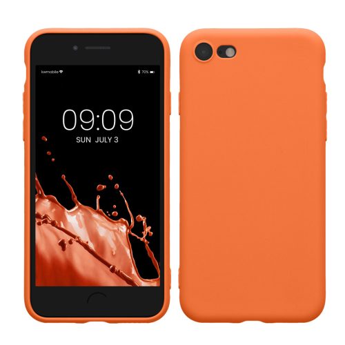 Kwmobile калъф за Apple iPhone SE (2022)/iPhone SE (2020)/iPhone 8, оранжев, силиконов, KWM0000083F058C