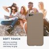 Kwmobile калъф за Apple iPhone SE (2022)/iPhone SE (2020)/iPhone 8, бежов, силиконов, KWM0000083F060C