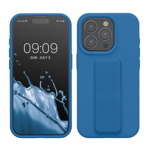 Kwmobile калъф за Apple iPhone 15 Pro, син, силиконов, KWM000020EK006C