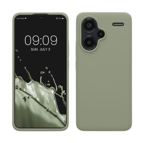 Kwmobile калъф за Xiaomi Redmi Note 13 Pro Plus 5G, светло зелен, силиконов, KWM000020KH009C