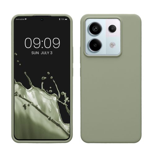 Kwmobile калъф за Xiaomi Redmi Note 13 Pro 5G, светло зелен, силиконов, KWM000020LF007C