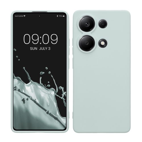 Kwmobile калъф за Xiaomi Redmi Note 13 Pro, светло зелен, силиконов, KWM000020LY004C