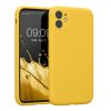 Kwmobile калъф за Apple iPhone 11, жълт, силиконов, KWM000016XQ012C