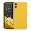 Kwmobile калъф за Apple iPhone 11, жълт, силиконов, KWM000016XQ012C