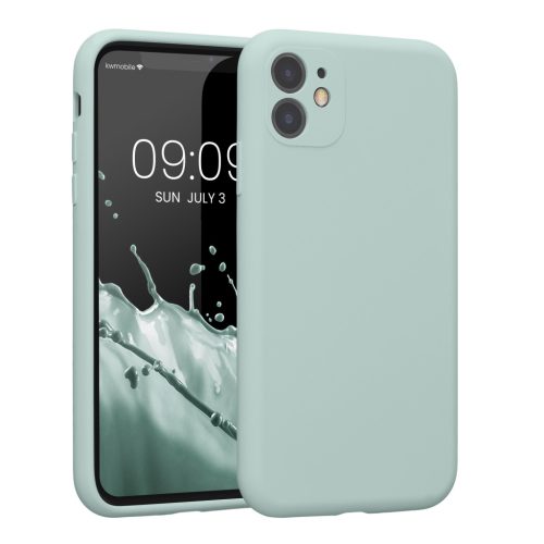 Kwmobile калъф за Apple iPhone 11, светло зелен, силиконов, KWM000016XQ014C