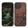 Kwmobile калъф за Apple iPhone 15, кафяв, дърво/силикон, KWM000020EG002C