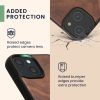 Kwmobile калъф за Apple iPhone 15, кафяв, дърво/силикон, KWM000020EG002C