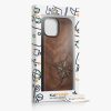 Kwmobile калъф за Apple iPhone 15, кафяв, дърво/силикон, KWM000020EG002C