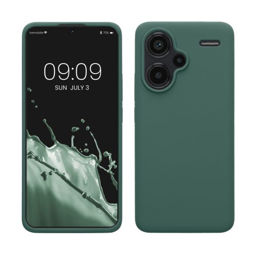Kwmobile калъф за Xiaomi Redmi Note 13 Pro Plus 5G, зелен, силиконов, KWM000020KH012C