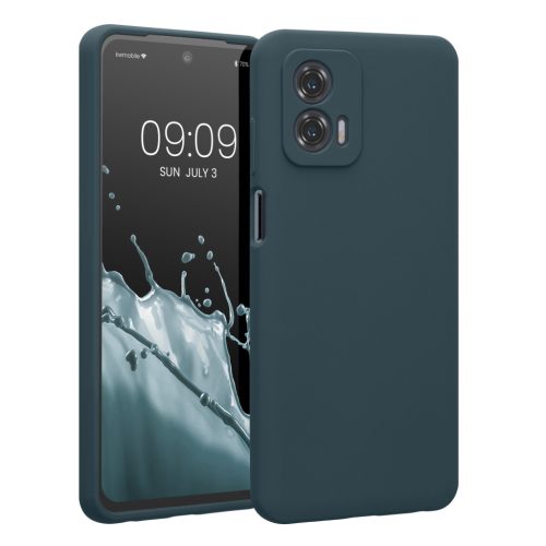 Kwmobile калъф за Motorola Moto G73, тъмнозелен, силиконов, KWM000018HA008C