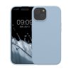 Kwmobile калъф за Apple iPhone 15, светло син, силиконов, KWM000020CA008C