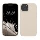 Kwmobile калъф за Apple iPhone 15, кремав, силиконов, KWM000020CA009C