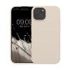 Kwmobile калъф за Apple iPhone 15, кремав, силиконов, KWM000020CA009C