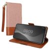Kwmobile Кейс за Samsung Galaxy A54 5G, Светло розов/кафяв, Текстил/Силикон, KWM000021RZ001C