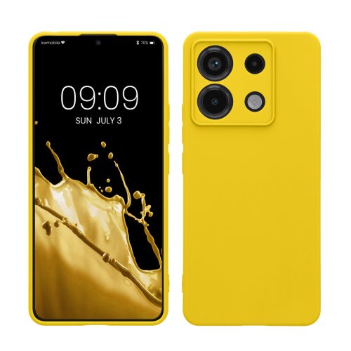 Kwmobile калъф за Xiaomi Redmi Note 13 Pro 5G, жълт, силиконов, KWM000020LD017C