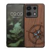 Kwmobile Кейс за Xiaomi Redmi Note 13 Pro 5G, Кафяв, Дървен/Силиконов, KWM000020MN003C
