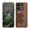 Kwmobile Кейс за Xiaomi Redmi Note 13 Pro 5G, Кафяв, Дървен/Силиконов, KWM000020MN004C