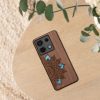 Kwmobile Кейс за Xiaomi Redmi Note 13 Pro 5G, Кафяв, Дървен/Силиконов, KWM000020MN004C