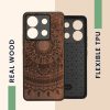 Kwmobile Кейс за Xiaomi Redmi Note 13 Pro 5G, Кафяв, Дървен/Силиконов, KWM000020MN005C