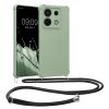Kwmobile калъф с връзка за връзка за Xiaomi Redmi Note 13 Pro 5G, светло зелен, силиконов, KWM000020NG004C