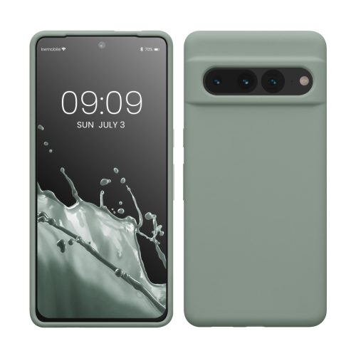 Kwmobile калъф за Google Pixel 7 Pro, зелен, силиконов, KWM0000171J040C