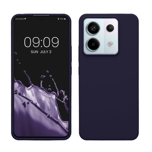 Kwmobile калъф за Xiaomi Redmi Note 13 Pro 5G, тъмносин, силиконов, KWM000020LF012C