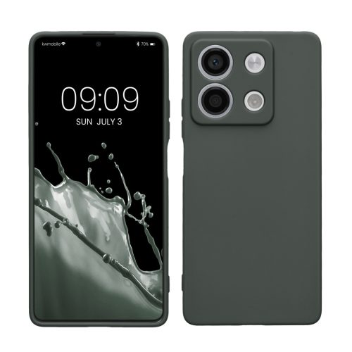 Kwmobile калъф за Xiaomi Redmi Note 13, тъмнозелен, силиконов, KWM000020LK007C