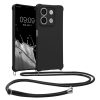 Kwmobile калъф с връзка за връзка за Xiaomi Redmi Note 13, черен, силиконов, KWM000020NC003C