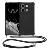Kwmobile калъф с връзка за връзка за Xiaomi Redmi Note 13, черен, силиконов, KWM000020NC003C