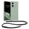 Kwmobile калъф с връзка за връзка за Xiaomi Redmi Note 13, светло зелен, силиконов, KWM000020NC004C