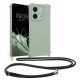 Kwmobile калъф с връзка за връзка за Xiaomi Redmi Note 13, светло зелен, силиконов, KWM000020NC004C