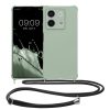 Kwmobile калъф с връзка за връзка за Xiaomi Redmi Note 13, светло зелен, силиконов, KWM000020NC004C