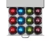 Suport capsule Vertuo Navaris, 40x5.5x23.5 cm, compatibil Nespresso, gri, plastic