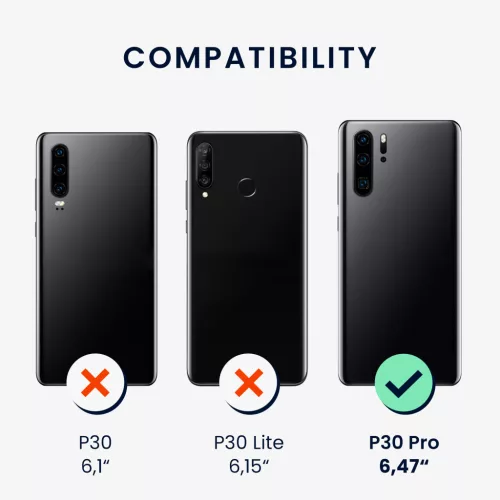 Kwmobile калъф за Huawei P30 Pro, тъмно розов, силиконов, KWM000009MI015C