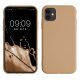 Kwmobile калъф за Apple iPhone 11, кремав, силиконов, KWM000010SX073C