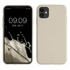 Kwmobile калъф за Apple iPhone 11, кремав, силиконов, KWM000010SX074C