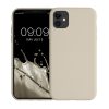 Kwmobile калъф за Apple iPhone 11, кремав, силиконов, KWM000010SX074C