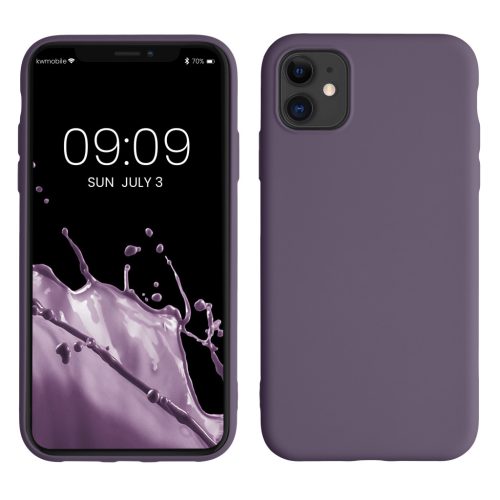 Kwmobile калъф за Apple iPhone 11, лилав, силиконов, KWM000010SX077C