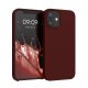 Kwmobile калъф за Apple iPhone 12 Mini, тъмночервен, силиконов, KWM000011JO067C