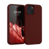 Kwmobile калъф за Apple iPhone 13 Mini, тъмночервен, силиконов, KWM000013OU058C