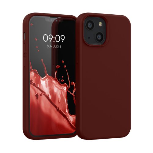 Kwmobile калъф за Apple iPhone 13 Mini, тъмночервен, силиконов, KWM000013OU058C