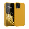 Kwmobile калъф за Apple iPhone 13 Mini, жълт, силиконов, KWM000013OU059C