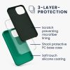Kwmobile калъф за Apple iPhone 13 Mini, зелен, силиконов, KWM000013OU060C