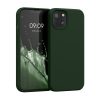 Kwmobile калъф за Apple iPhone 13, тъмнозелен, силиконов, KWM000013OV096C