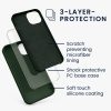 Kwmobile калъф за Apple iPhone 13, тъмнозелен, силиконов, KWM000013OV096C