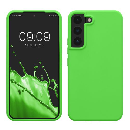 Kwmobile калъф за Samsung Galaxy S22, зелен, силиконов, KWM000014GR073C
