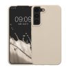 Kwmobile калъф за Samsung Galaxy S22, кремав, силиконов, KWM000014GR076C