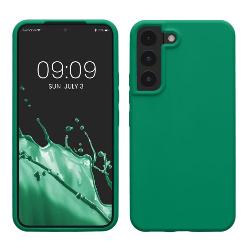 Kwmobile калъф за Samsung Galaxy S22, зелен, силиконов, KWM000014GR077C